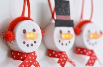 tealight snow man
